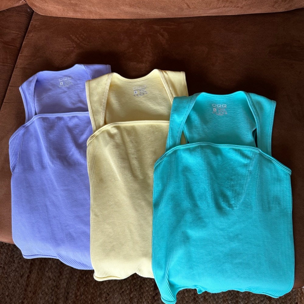 OQQ Women's 3 Piece Ribbed Bodysuits